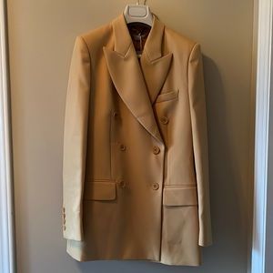 Stella McCartney Light Mustard Long Blazer